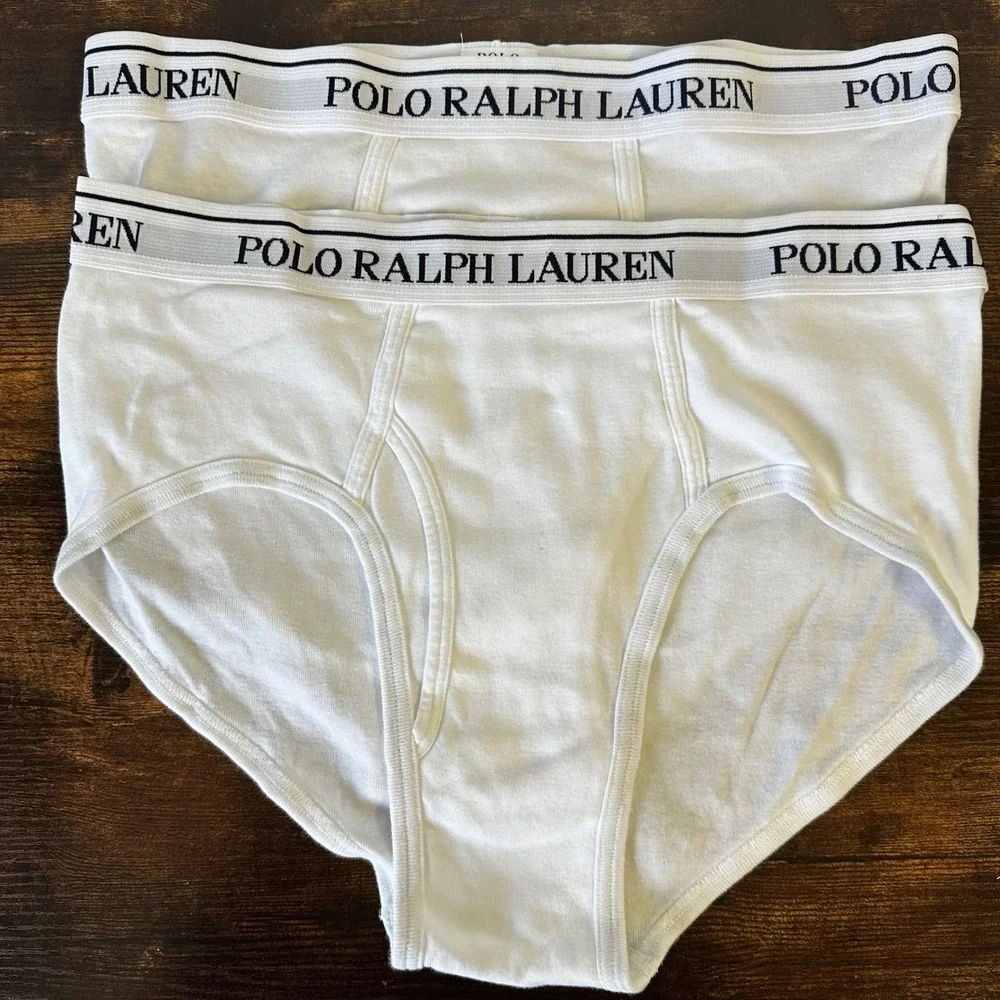 Lot of 3 NWOT Ralph Lauren Mens Classic Fit Cotton Briefs White Size Large L - Picture 3 of 9